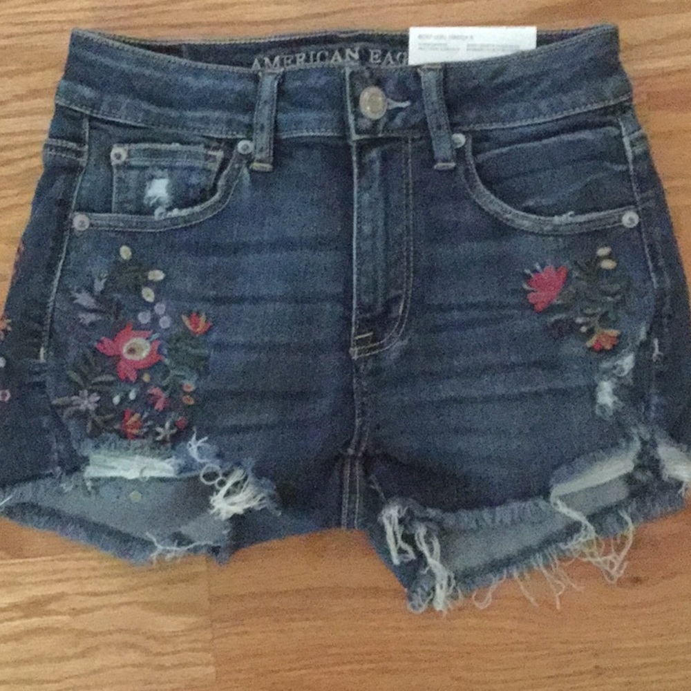 Floral American eagle shorts